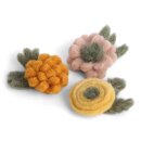 Blüten-Dekoset S, 3er Set, 3,5 cm