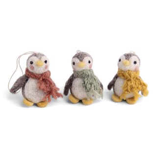 Baby Pinguin farbig, 3er Set, 5,5 cm