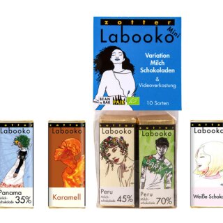 Labooko Variation "Milchschokoladen"– mit Videoverkostung (10 x 8g)