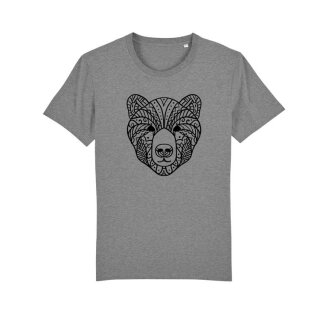 Bear Head - T-Shirt Herren  XXL Mid Heather Grey
