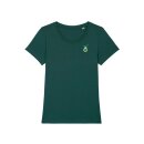 Avocado Embroidery - T-Shirt Damen L Glazed Green
