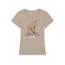 Fahrradbär - T-Shirt Damen M  Heather Sand
