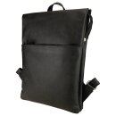 Rucksack Vintage-FOLD schwarz, Rindsleder