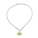 Kette botanisches Muster gerundet turkis-gold, Fliese