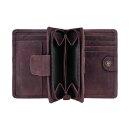 Borse Vintage-FLAP 8,5x12 bordeaux, Rindsleder