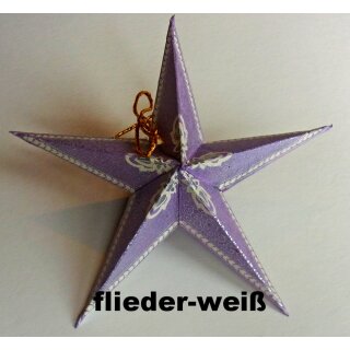 Dekostern flieder-weiß