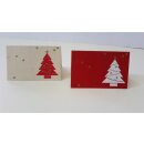 Tischkärtchen  mit Tannenbaum (10Stk.)