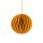 Papierdeko Origami 7cm KUGEL altgold, Glitter