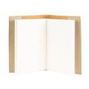 Notizbuch M BLATTDEKOR Wickelband, Recyclingleder