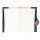 Notizbuch M Flap ROMB petrol nachfullbar, Leder