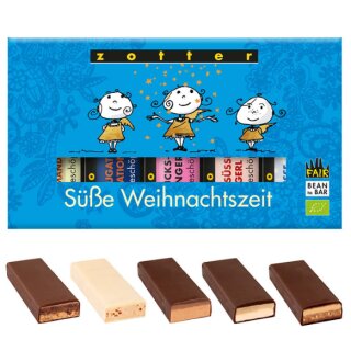 "Süße Weihnachtszeit" Schoko-Minis, 5 Sorten (100g)