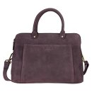 Handtasche Vintage-MARIKE pflaume, Rindsleder