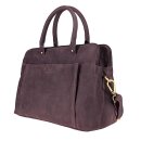 Handtasche Vintage-MARIKE pflaume, Rindsleder