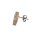 Ohrstecker Sternblume rund blau-grun, Fliese