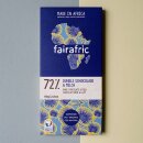 fairafric - BIO Zartbitterschoko &amp; Milch 72%  80g