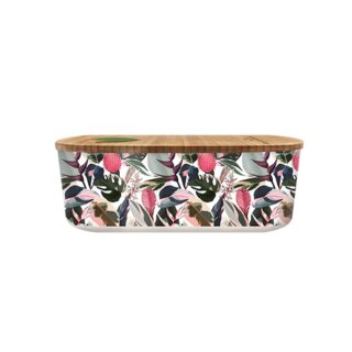 Bioloco plant lunchbox oval - tropical leaves