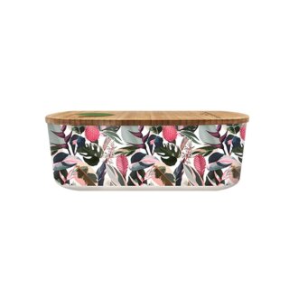 Bioloco plant lunchbox oval - tropical leaves
