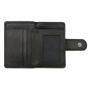 Borse Vintage-FLAP 8,5x12 schwarz, Rindsleder