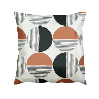 Kissen aus Bio-Baumwolle - graphic circles 