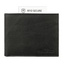 Borse Vintage-PAUL 12x9,5cm RFID secure schwarz, Rindsleder