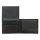 Borse Vintage-PAUL 12x9,5cm RFID secure schwarz, Rindsleder