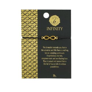 Armband INFINITY- UNENDLICHKEIT, 24 Karat vergoldet