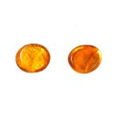 Ohrstecker mini orange, Capiz