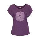 T-Shirt Om purple melange