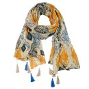 Schal ORNAMENTAL 180x100cm, Bio-Baumwolle