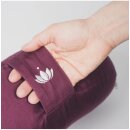 Yoga Kissen Halbmond Shanti bordeaux