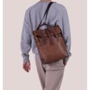 Backpack/Mesengerbag medium cognac