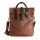 Backpack/Mesengerbag medium cognac