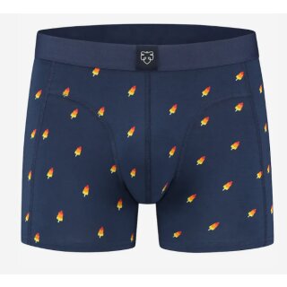 Boxer Brief  Blue Rockets