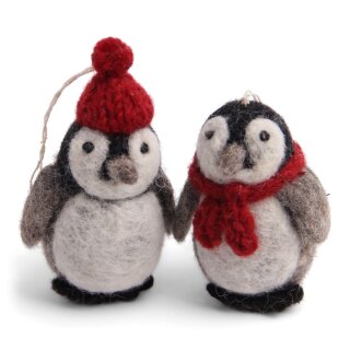 Pinguin Paar, 2er Set, 7 cm