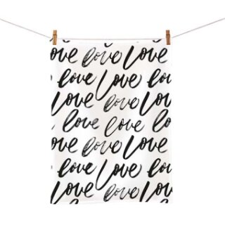 Organic kitchen towel - Love