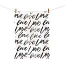 Organic kitchen towel - Love