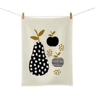 Organic kitchen towel - Apple and pears