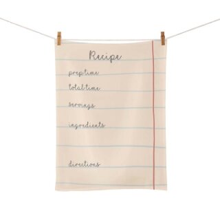 Organic kitchen towel - Recipe