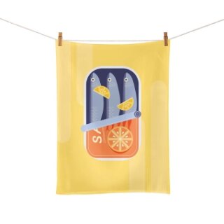 Organic kitchen towel - Sardines for dinner
