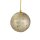 Weihnachtskugel 6cm gold, Capiz