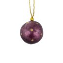 Weihnachtskugel 3cm Berry und Champagner, Capiz