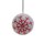 Weihnachtskugel STERNFLOCKE 5cm grau, Wollfilz