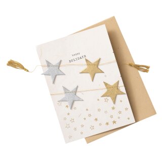 Girlande Karte - Stars