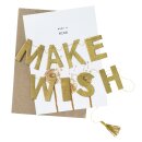 Girlande Karte - Make A Wish