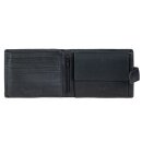 Borse SPORTY Blumengarten 13x10cm RFID schwarz, Rindsleder