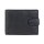 Borse SPORTY Blumengarten 13x10cm RFID schwarz, Rindsleder