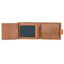 Borse SPORTY Blumengarten 13x10cm RFID braun, Rindsleder