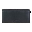 Brieftasche LADY Blumengarten 19,5x10cm RFID schwarz, Leder