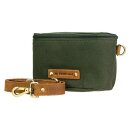 Crossbody Gurteltasche grun, ECO CANVAS LEDER