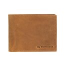 Börse TOUCH dark camel, ECO CANVAS LEDER